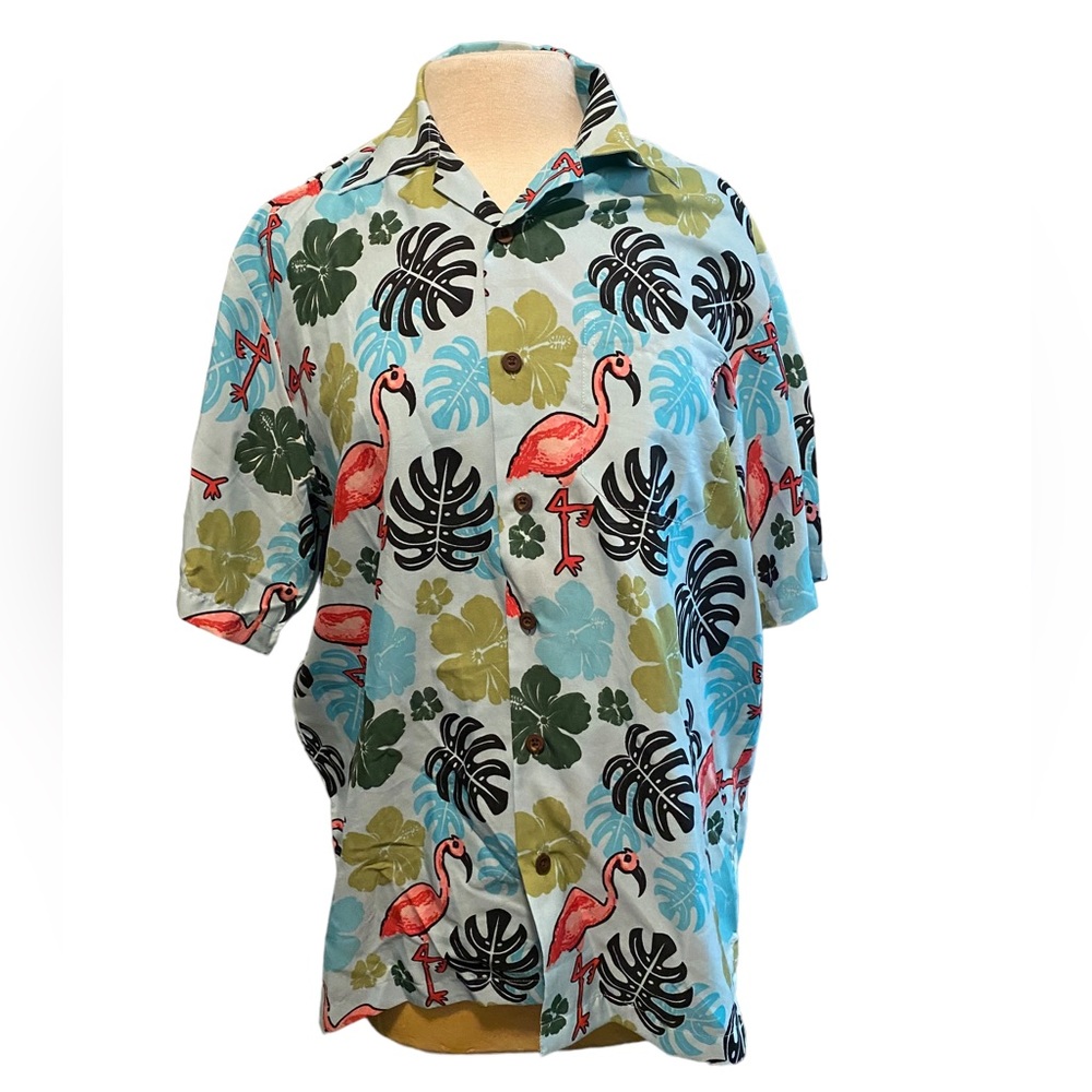 A L O H A   S H I R T - ALVISH- Medium Button Up